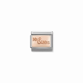 Nomination Composable Link Mr & Mrs, 9K Rose Gold