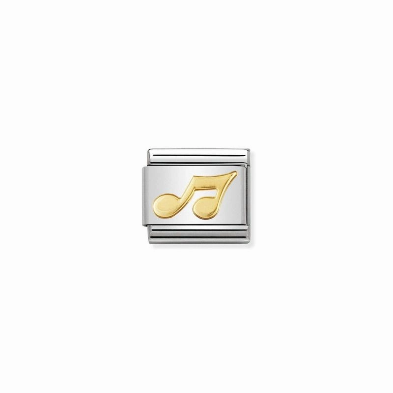 Nomination Composable Link Musical Note, 18K Gold