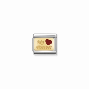 Nomination Composable Link My Forever, 18K Gold & Enamel
