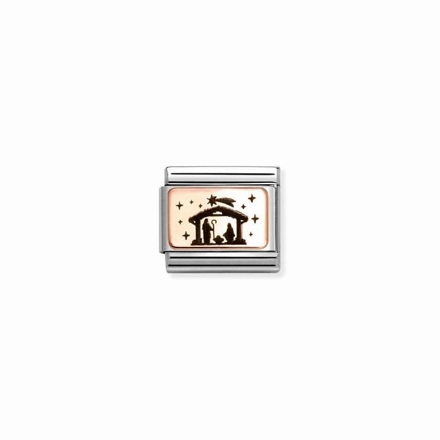 Nomination Composable Link Nativity, 9K Rose Gold