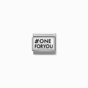 Nomination Composable Link #ONE FOR YOU, Silver