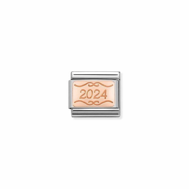 Nomination Composable Link Plate 2024, 9K Rose Gold