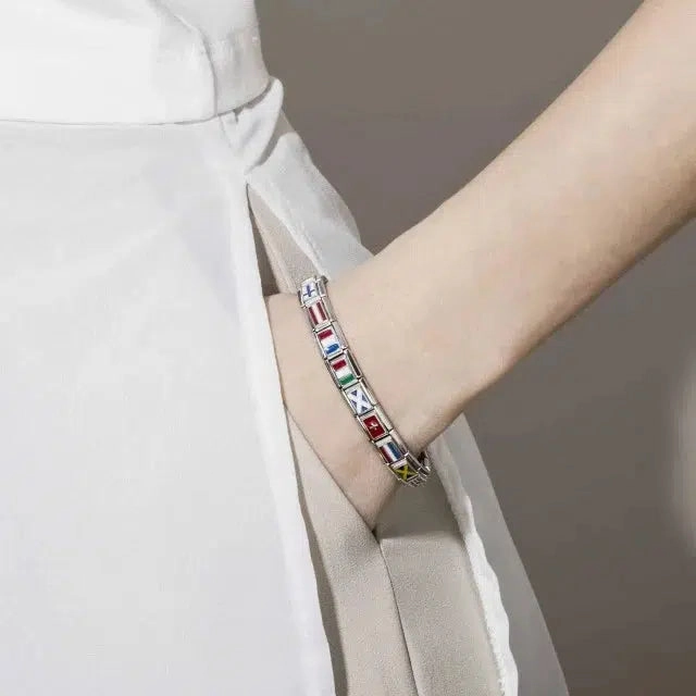 Nomination Composable Link Poland Flag, Silver & Enamel