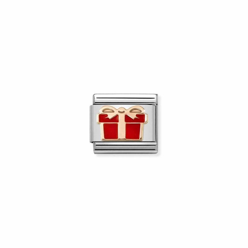 Nomination Composable Link Red Gift, 9K Rose Gold & Enamel