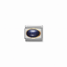 Nomination Composable Link Sapphire Stone, 18K Gold