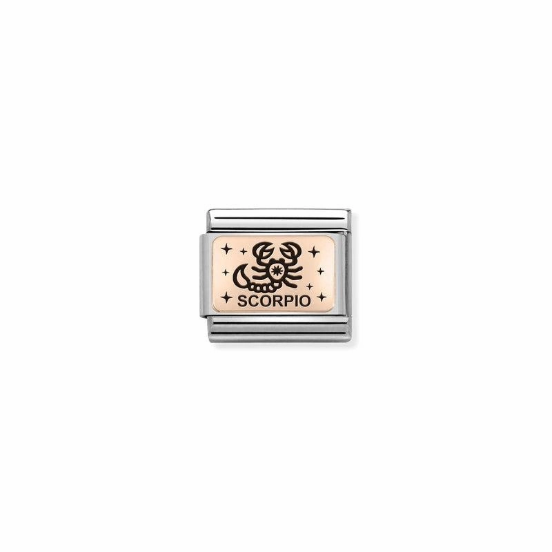 Nomination Composable Link Scorpio, 9K Rose Gold