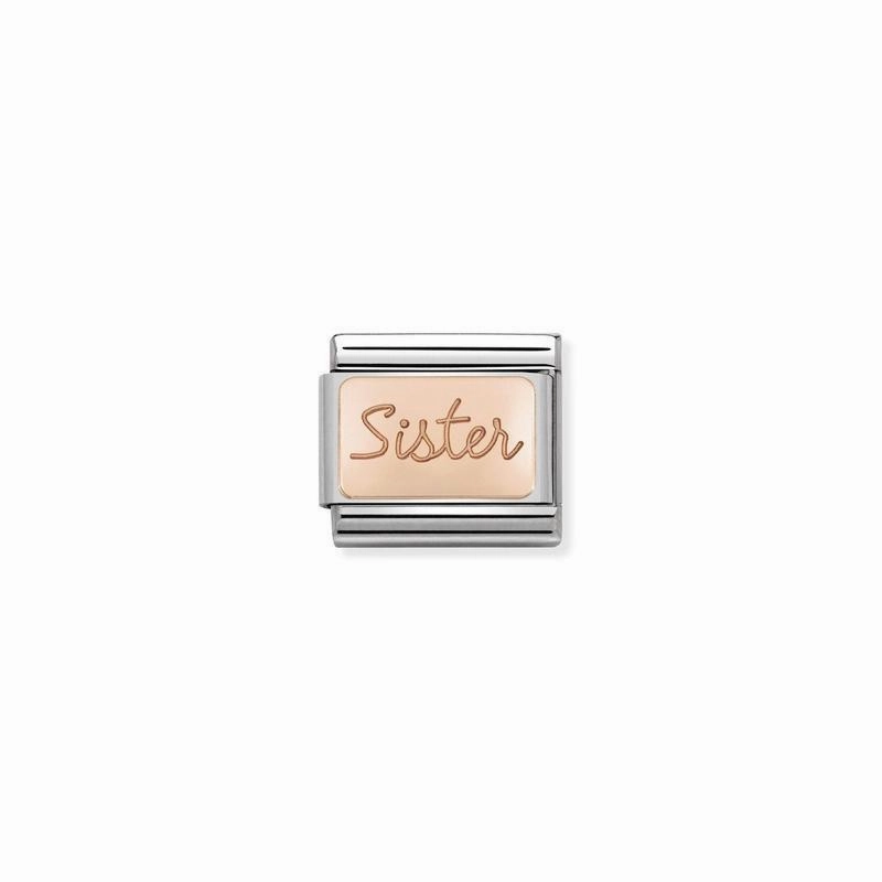 Nomination Composable Link Sister, 9K Rose Gold