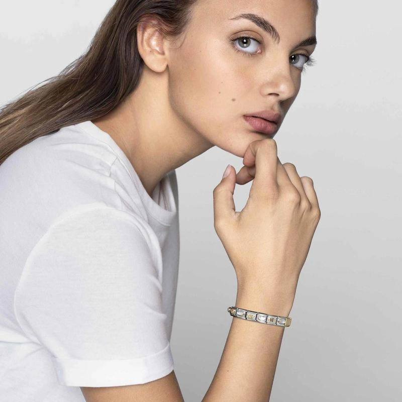 Nomination Composable Link Small Heart, 18K Gold & Enamel
