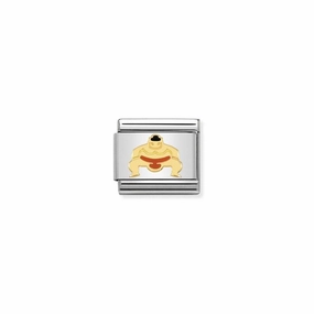 Nomination Composable Link Sumo Wrestler, 18K Gold & Enamel