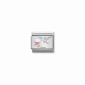 Nomination Composable Link Unicorn, Silver & Enamel