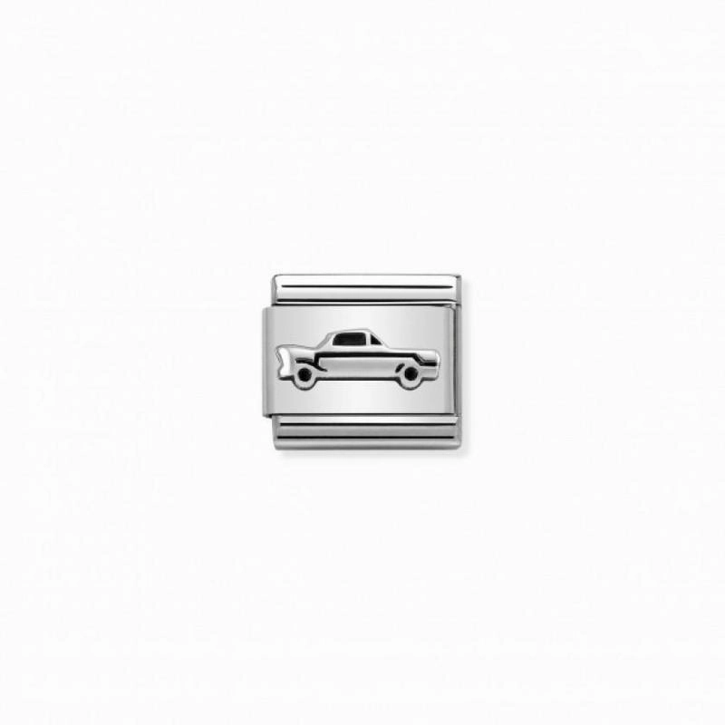 Nomination Composable Link Vintage Car, Silver