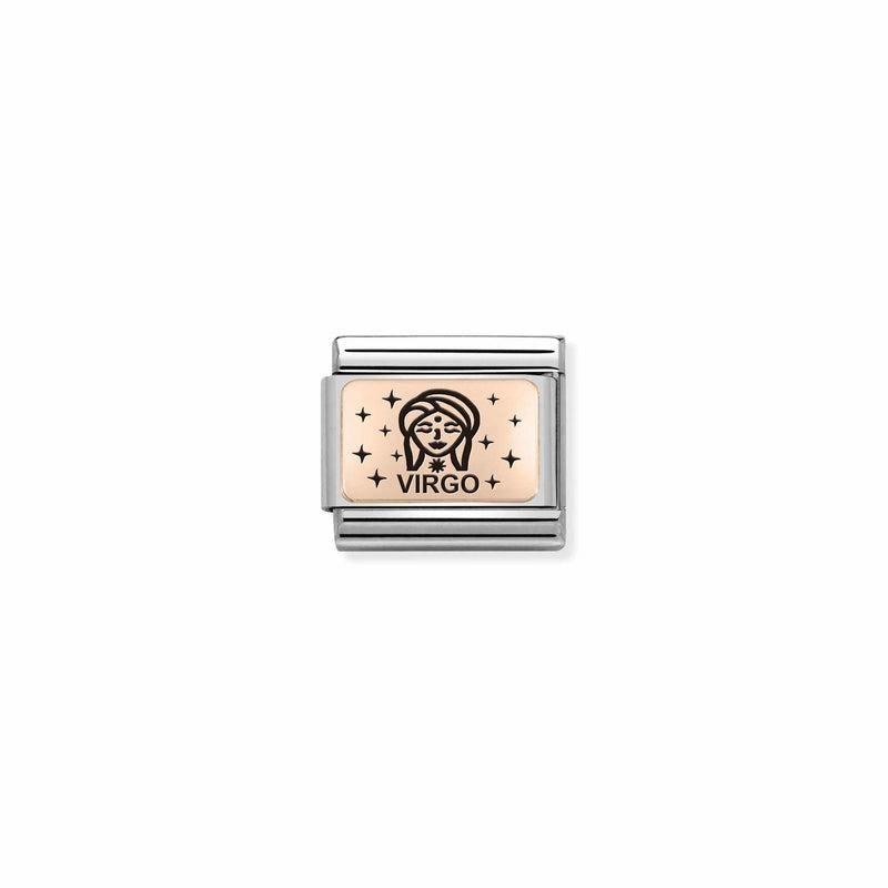 Nomination Composable Link Virgo, 9K Rose Gold