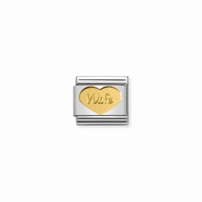 Nomination Composable Link Wife, 18K Gold
