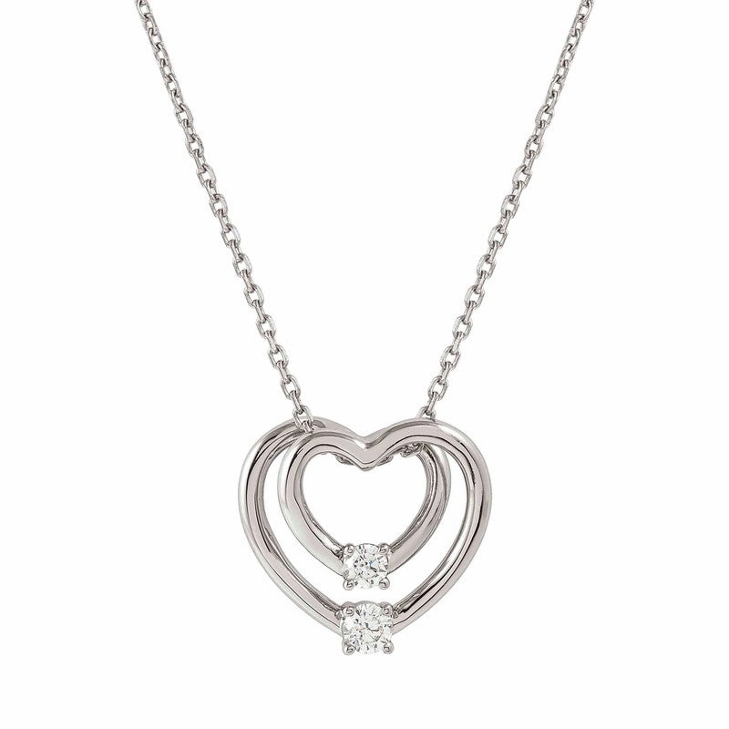 Nomination CosmicLove Necklace, Big Heart, Cubic Zirconia, Sterling Silver