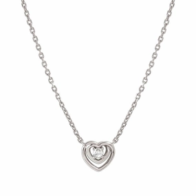 Nomination CosmicLove Necklace, Heart, Cubic Zirconia, Sterling Silver