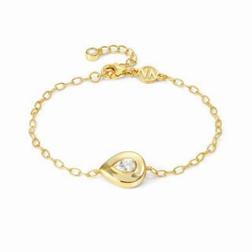 Nomination Domina Bracelet, Drop, Cubic Zirconia, 24K Gold