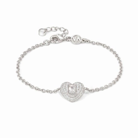 Nomination Domina Bracelet, Heart, Pave, Cubic Zirconia, Silver
