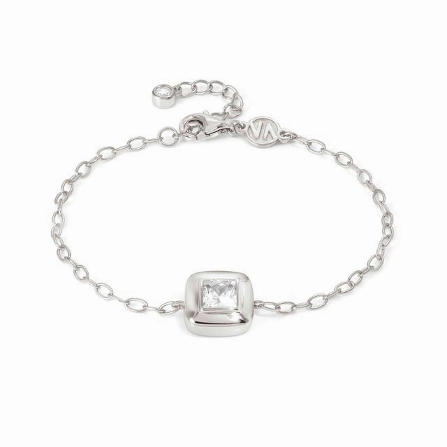 Nomination Domina Bracelet, Square, Cubic Zirconia, Silver