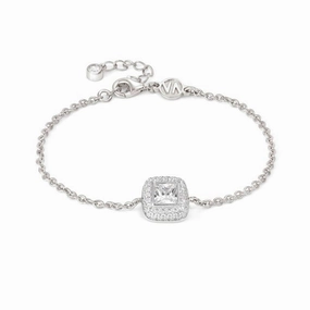 Nomination Domina Bracelet, Square, Pave, Cubic Zirconia, Silver
