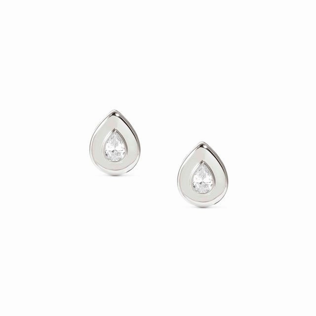 Nomination Domina Earrings, Drop, Cubic Zirconia, Silver