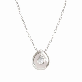 Nomination Domina Necklace, Drop Pendant, Cubic Zirconia, Silver