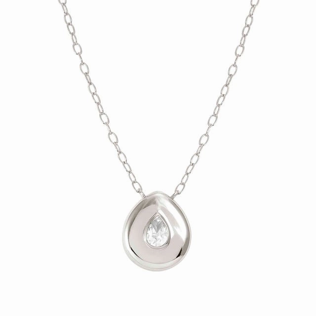 Nomination Domina Necklace, Drop Pendant, Cubic Zirconia, Silver