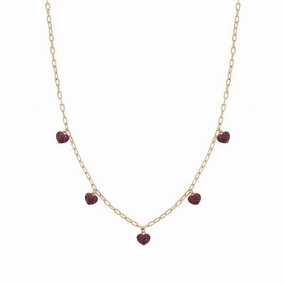 Nomination Easychic Hearts Necklace 22K Rose Gold Finish
