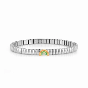 Nomination Extension Stretch Bracelet, Rainbow, Cubic Zirconia, Stainless Steel