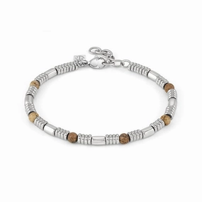 Nomination Instinct Bracelet, Tigers Eye Stone, Stainless Steel