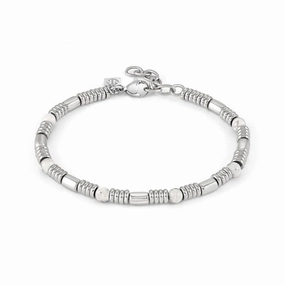 Nomination Instinct Bracelet, White Turquoise Stone, Stainless Steel