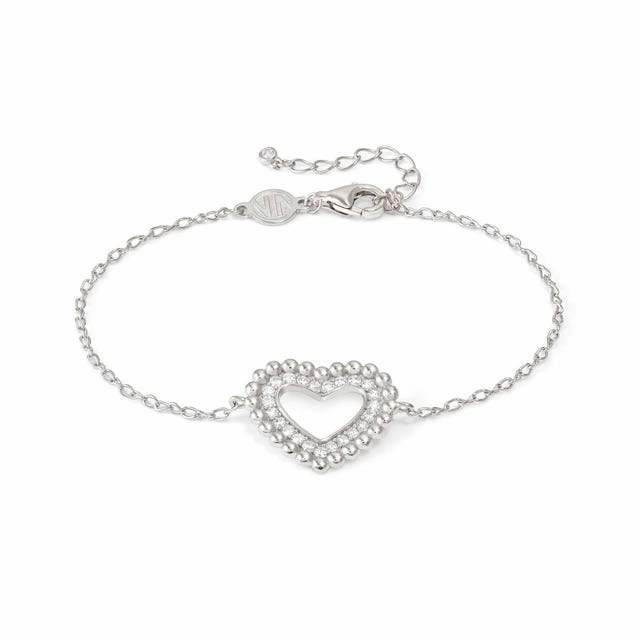 Nomination Lovecloud Bracelet, Heart, Cubic Zirconia, Silver