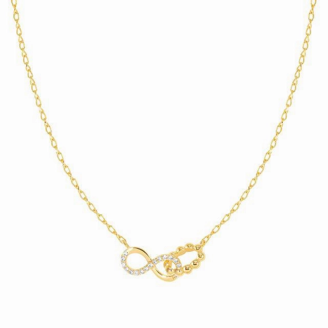 Nomination Lovecloud Necklace, Infinity, Cubic Zirconia, 24K Gold