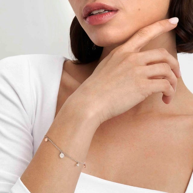 Nomination Lucentissima Bracelet, Circles, Mixed Cubic Zirconia, Silver