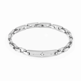 Nomination Manvision Bracelet, Anchor, Cubic Zirconia, Stainless Steel