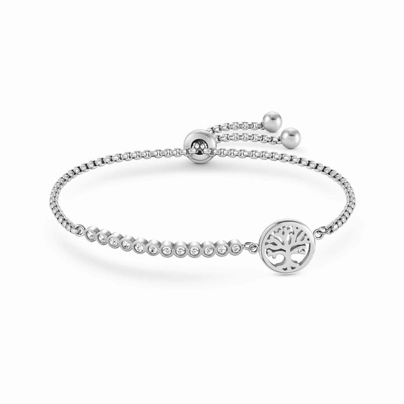 Nomination Milleluci Bracelet, Tree Of Life, Cubic Zirconia, Stainless Steel