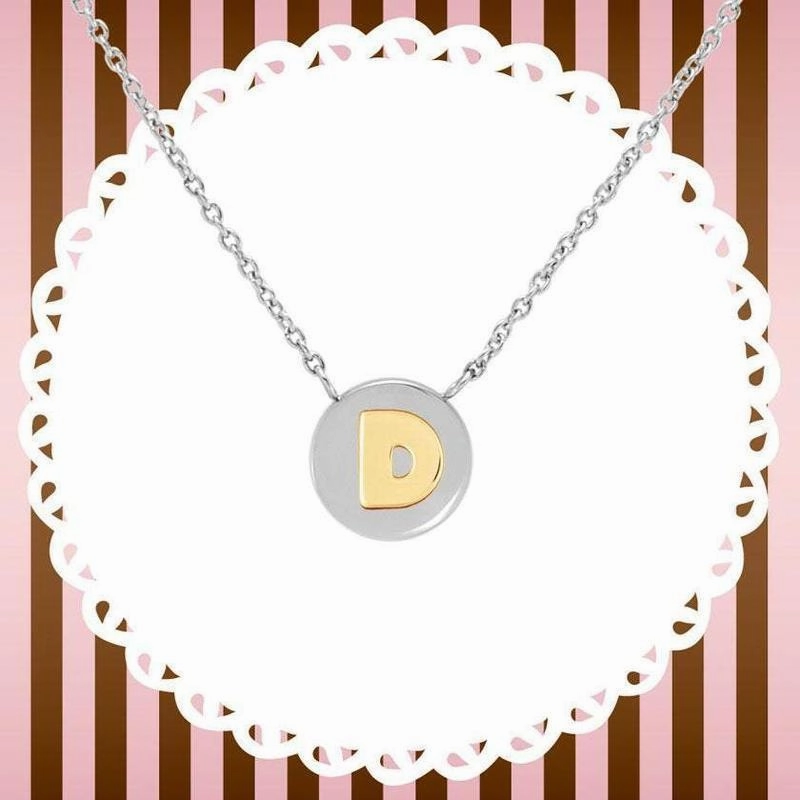 Nomination My Bon Bon Necklace Letter D, 24K Gold