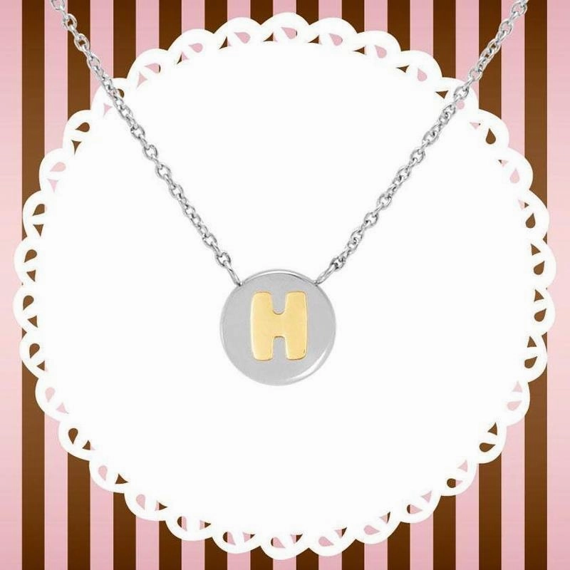 Nomination My Bon Bon Necklace Letter H, 24K Gold
