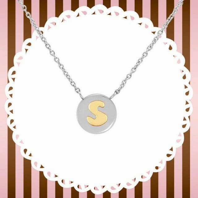 Nomination My Bon Bon Necklace Letter S, 24K Gold