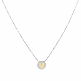 Nomination My Bon Bon Necklace Letter U, 24K Gold