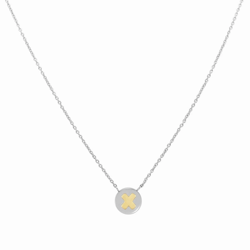 Nomination My Bon Bon Necklace Letter X, 24K Gold