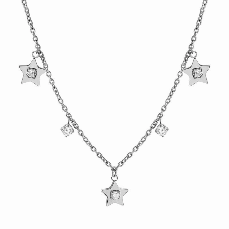 Nomination MySophie Necklace, Rich, Star, Cubic Zirconia, Sterling Silver