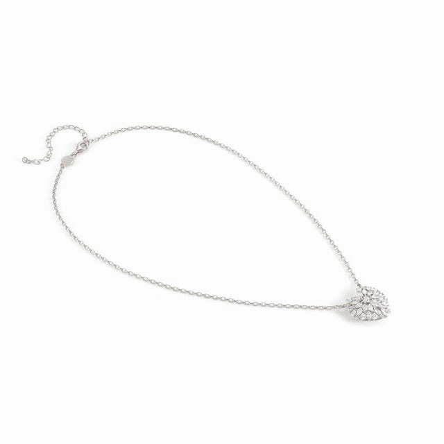 Nomination RayOfLight Necklace, Heart, White Cubic Zirconia, Silver