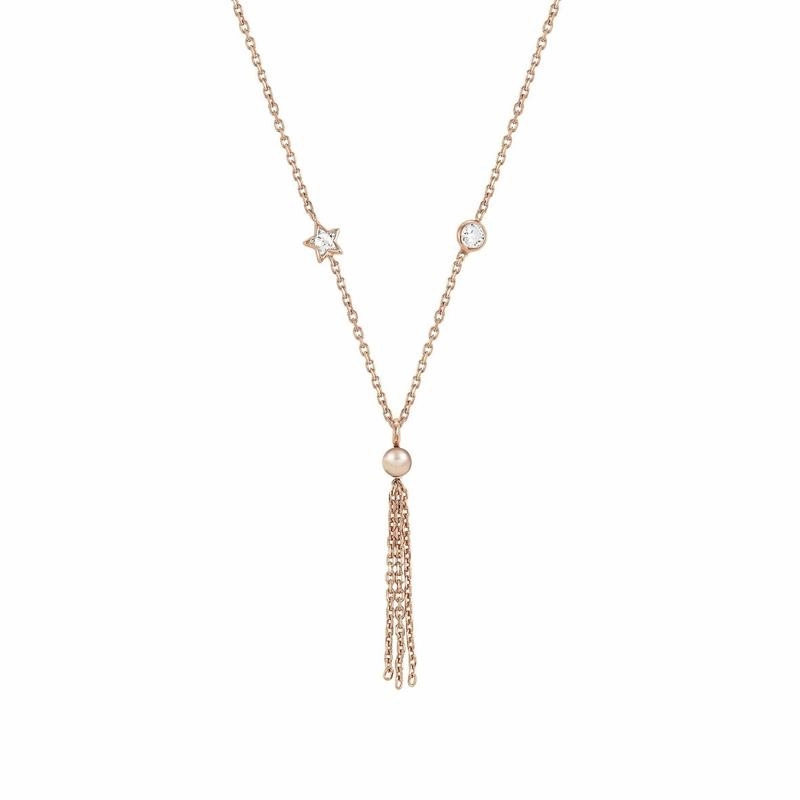 Nomination RG Bella Dream Crystal/Pearl Tassle Necklace