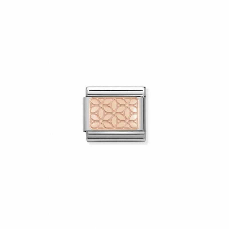 Nomination Rose Gold Flowers Link