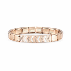 Nomination Rose Trendsetter Bracelet,Cz And Mother Of Pearl
