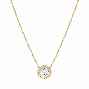 Nomination Seidivina Necklace, Cubic Zirconia, Gold, Stainless Steel