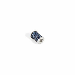 Nomination SeiMia Elegance Spacer Tube, Blue Cubic Zirconia, Silver