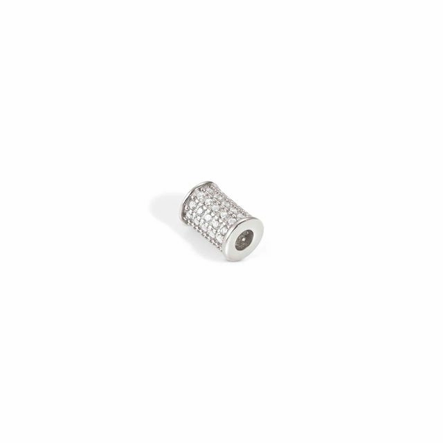 Nomination SeiMia Elegance Spacer Tube, White Cubic Zirconia, Silver