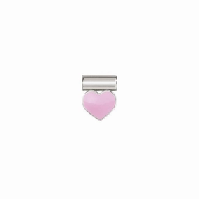Nomination SeiMia Pendant, Enamel Heart, Silver