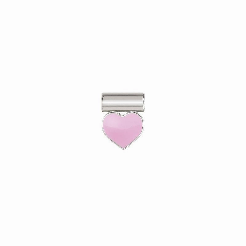 Nomination SeiMia Pendant, Enamel Heart, Silver